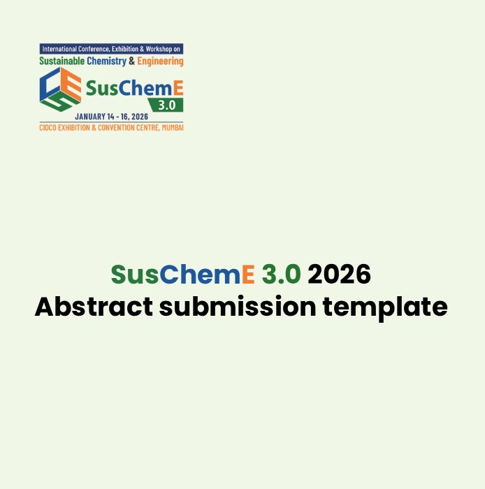 SusChemE 3.0 2026 abstract submission template